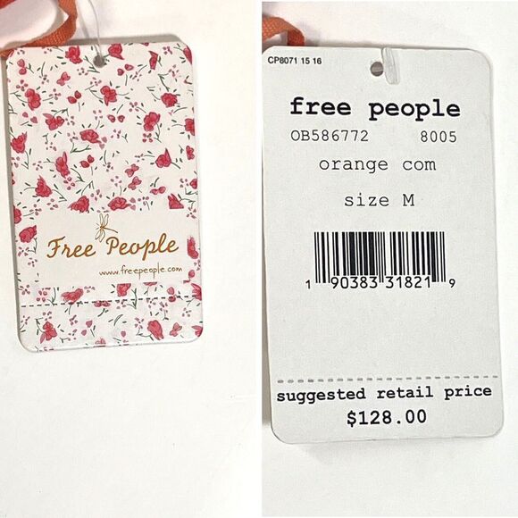 Free People One Shoulder Dress Rope Belt Ruffle Greek Goddess Size M NEW - Picture 6 of 16